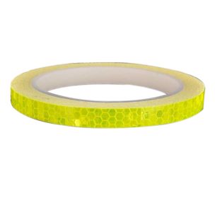 Adhesive Reflective Warning Sticker Night Reflection Tape Roll for Car Bike Moto - Yellow